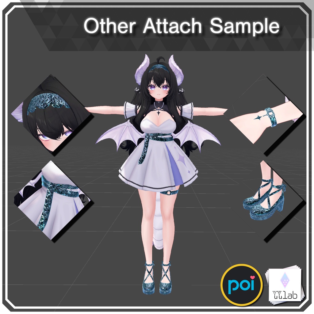 YUYULAB #3123 Material コスチュームマテリアル for 愛莉【VRchat想定】