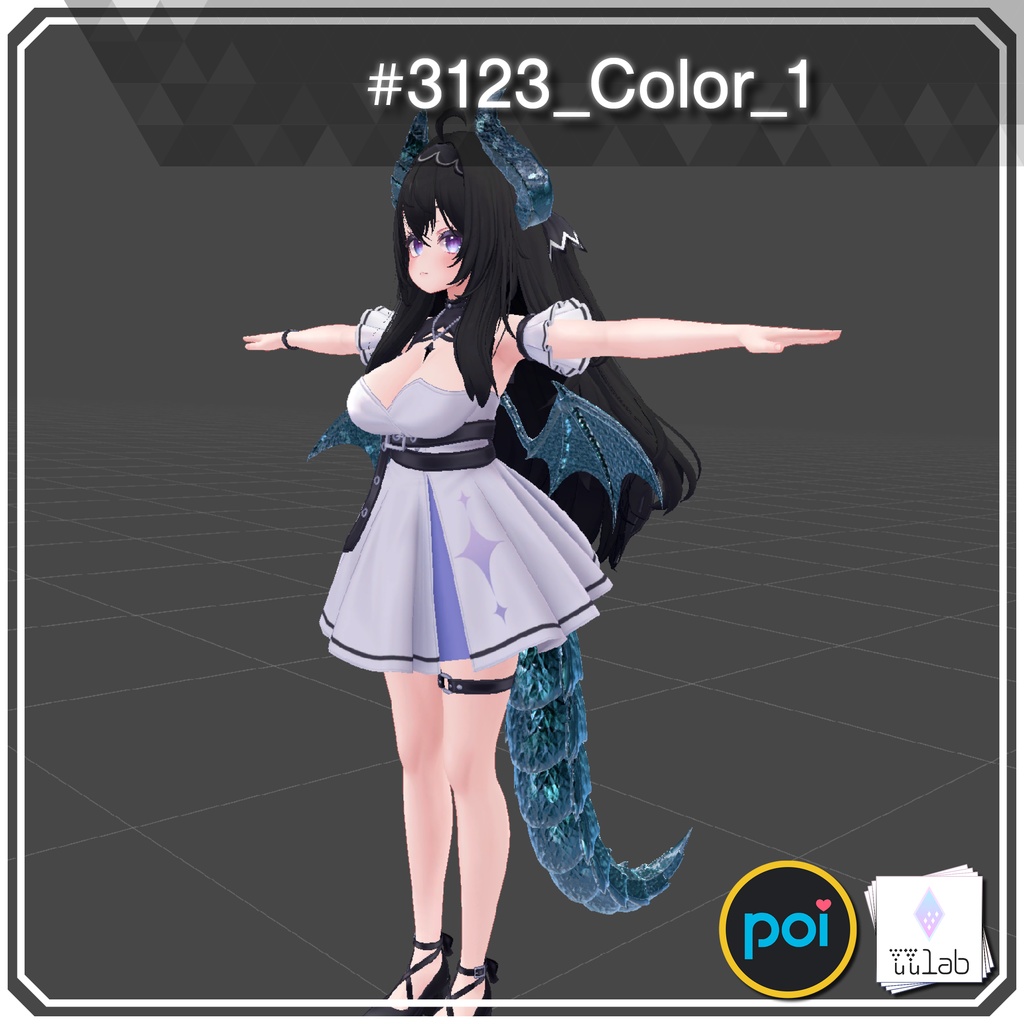 YUYULAB #3123 Material コスチュームマテリアル for 愛莉【VRchat想定】