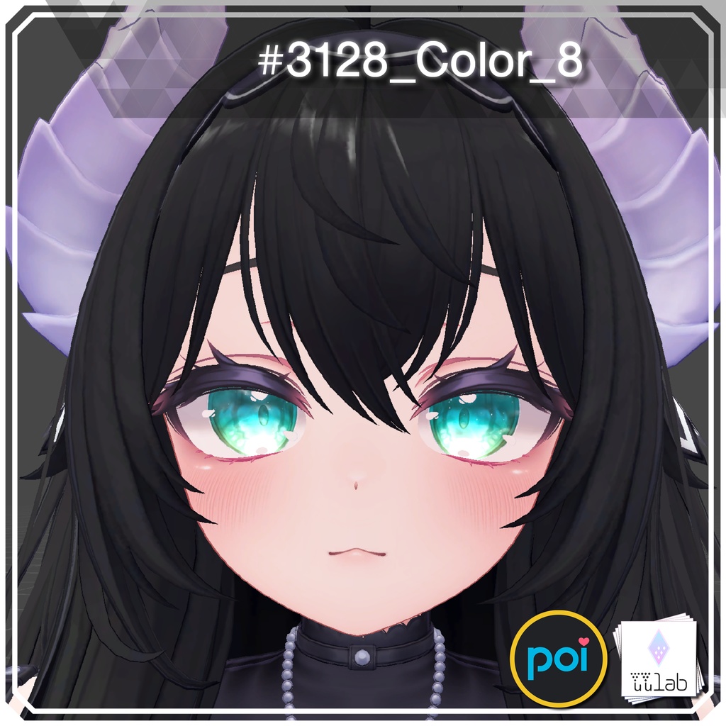 YUYULAB #3128 Material エフェクトアイマテリアル for 愛莉【VRchat想定】