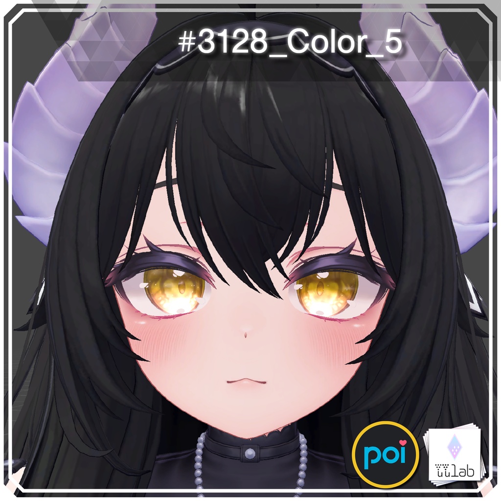 YUYULAB #3128 Material エフェクトアイマテリアル for 愛莉【VRchat想定】