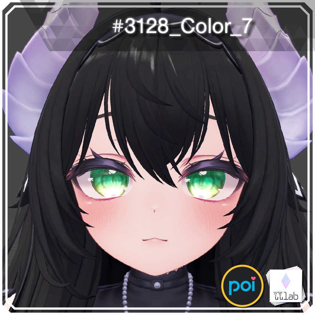 YUYULAB #3128 Material エフェクトアイマテリアル for 愛莉【VRchat想定】