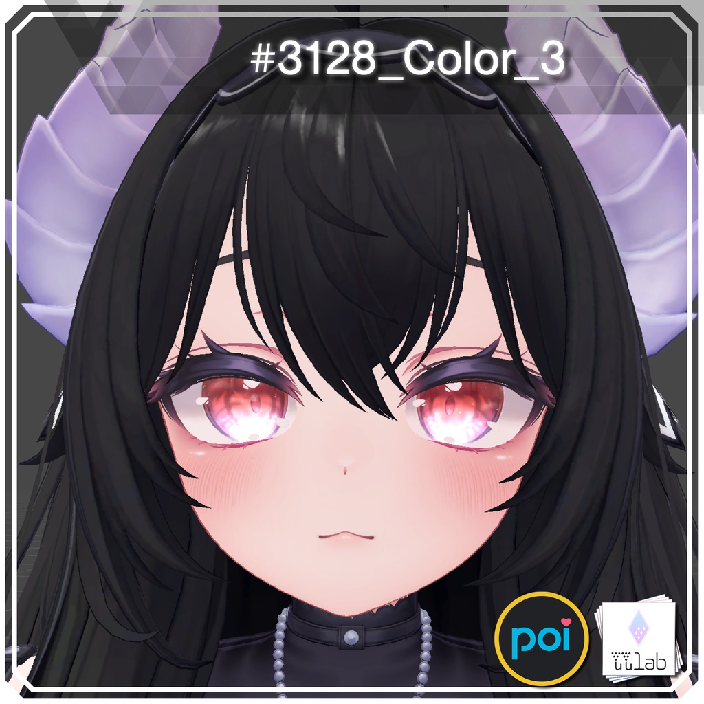 YUYULAB #3128 Material エフェクトアイマテリアル for 愛莉【VRchat想定】