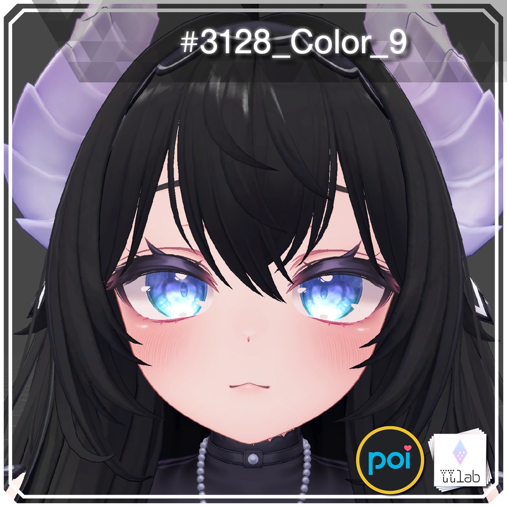 YUYULAB #3128 Material エフェクトアイマテリアル for 愛莉【VRchat想定】