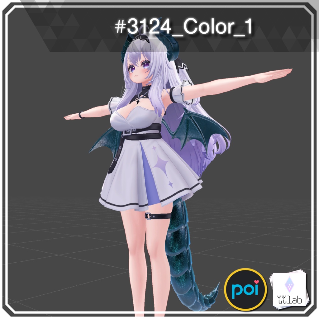 YUYULAB #3124 Material コスチュームマテリアル for 愛莉【VRchat想定】