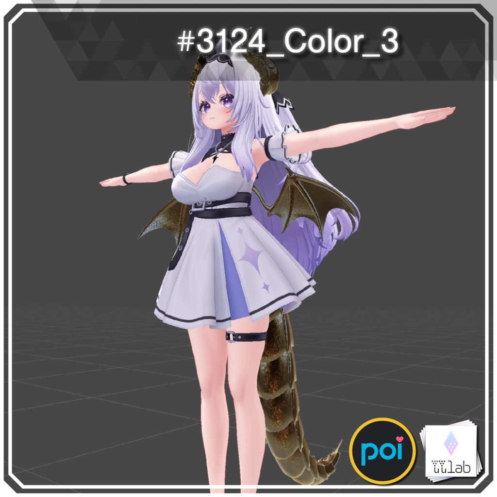 YUYULAB #3124 Material コスチュームマテリアル for 愛莉【VRchat想定】