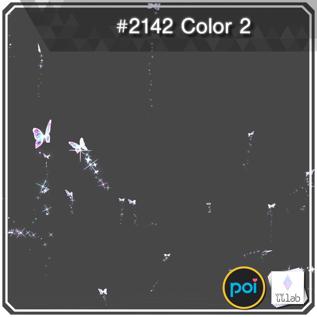 YUYULAB #2142 Accessory バタフライパーティクル【VRchat想定】