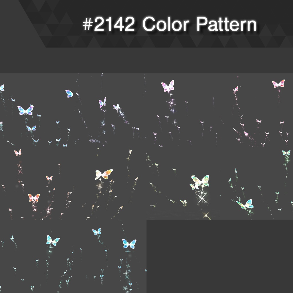 YUYULAB #2142 Accessory バタフライパーティクル【VRchat想定】