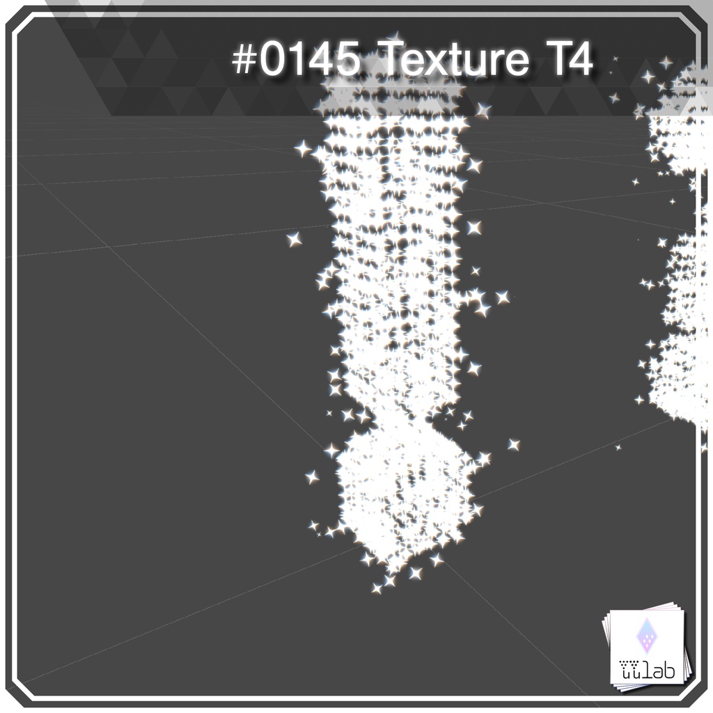 YUYULAB #0145 Particle 英数文字パーティクルセット【VRchat想定】