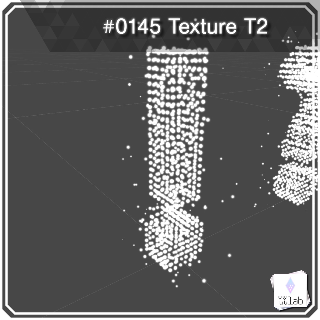 YUYULAB #0145 Particle 英数文字パーティクルセット【VRchat想定】