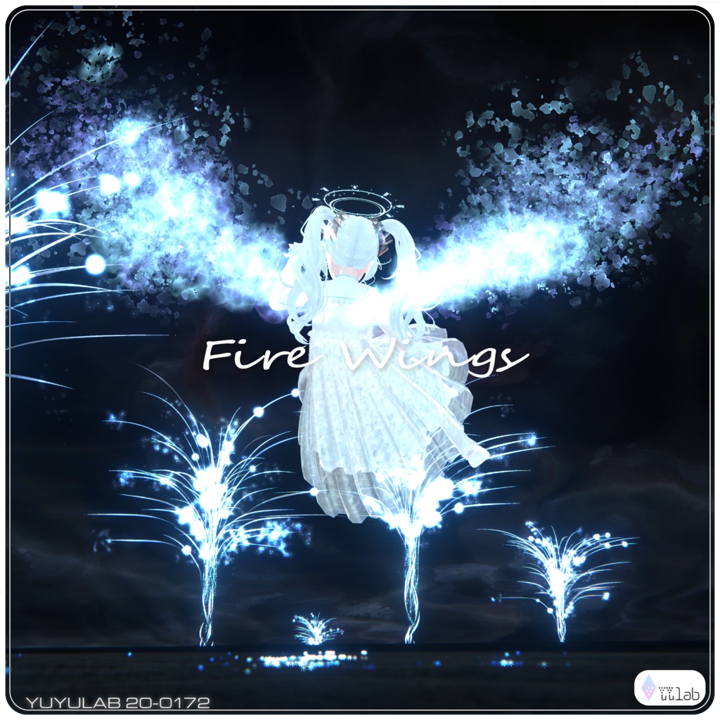 [¥600 → ¥420] YUYULAB 20-0172 Accessory ファイアーウィング 【MA対応・VRChat想定】