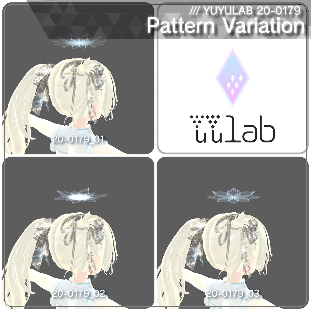 YUYULAB 20-0179 Accessory ジオメトリックヘイロウ 【MA対応・VRChat想定】
