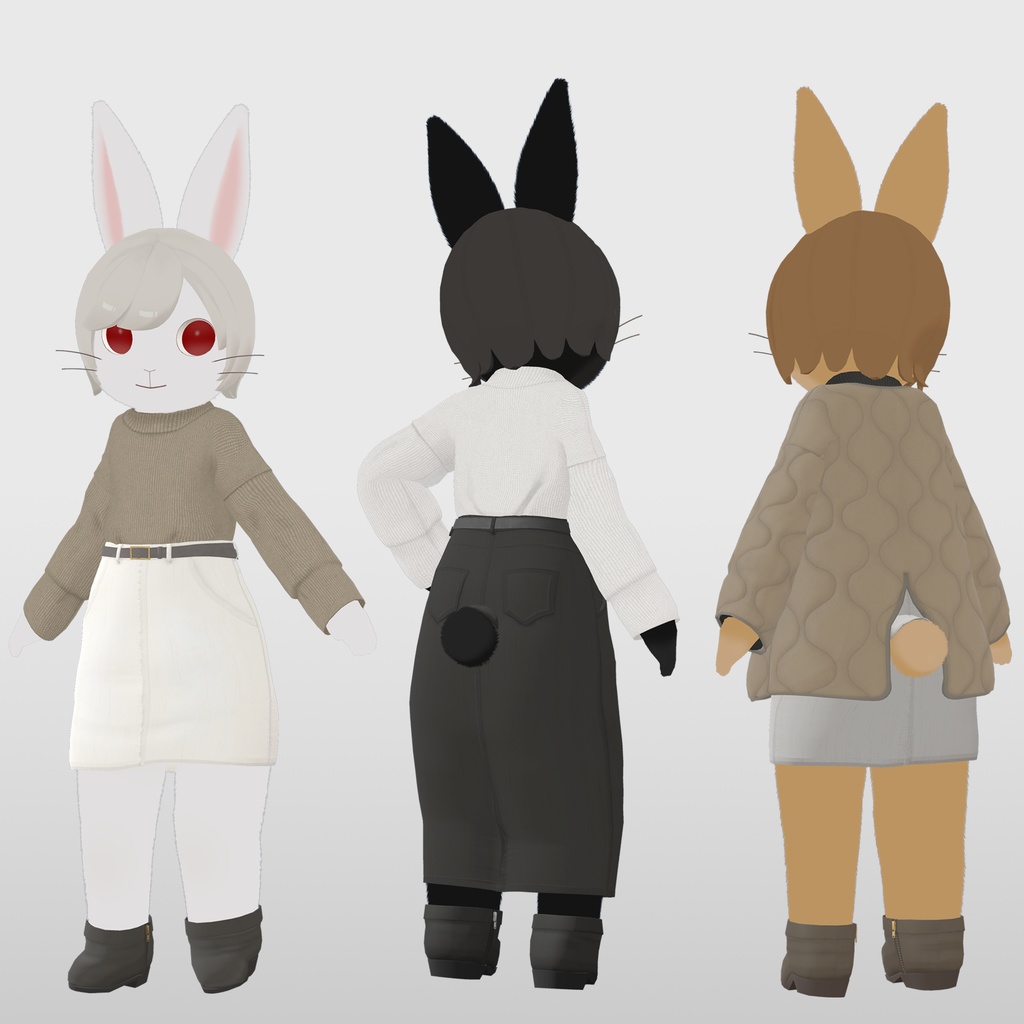 【9アバター対応】キルティングジャケットコーデ