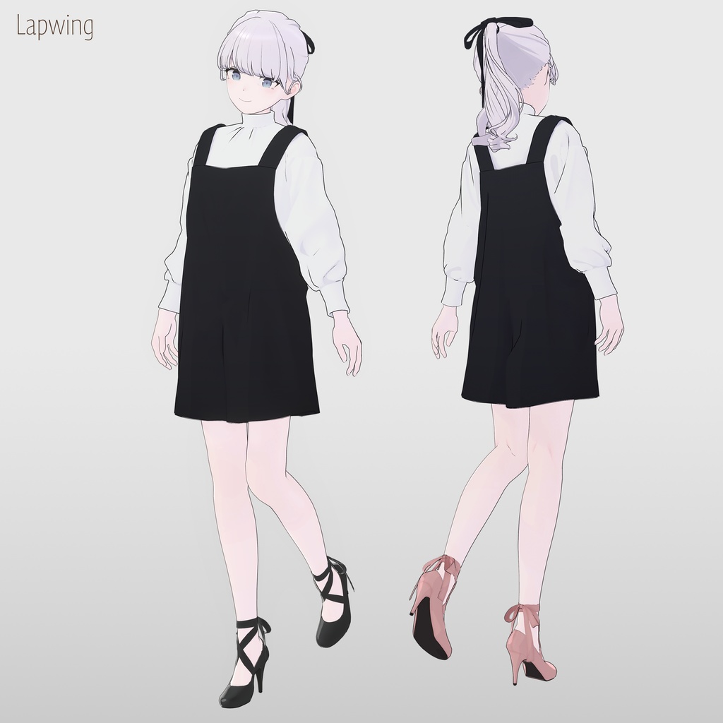 【11アバター対応】ハイヒールリボンパンプス