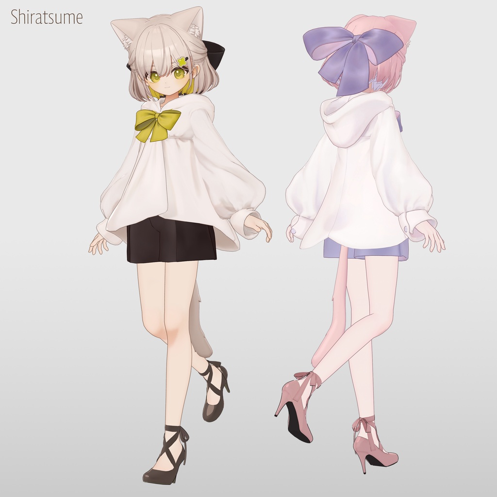 【11アバター対応】ハイヒールリボンパンプス