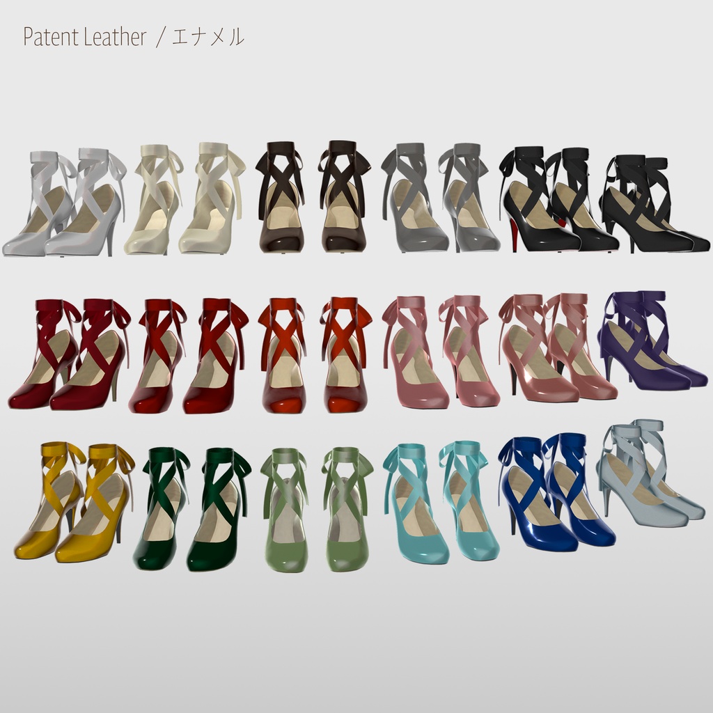 【11アバター対応】ハイヒールリボンパンプス