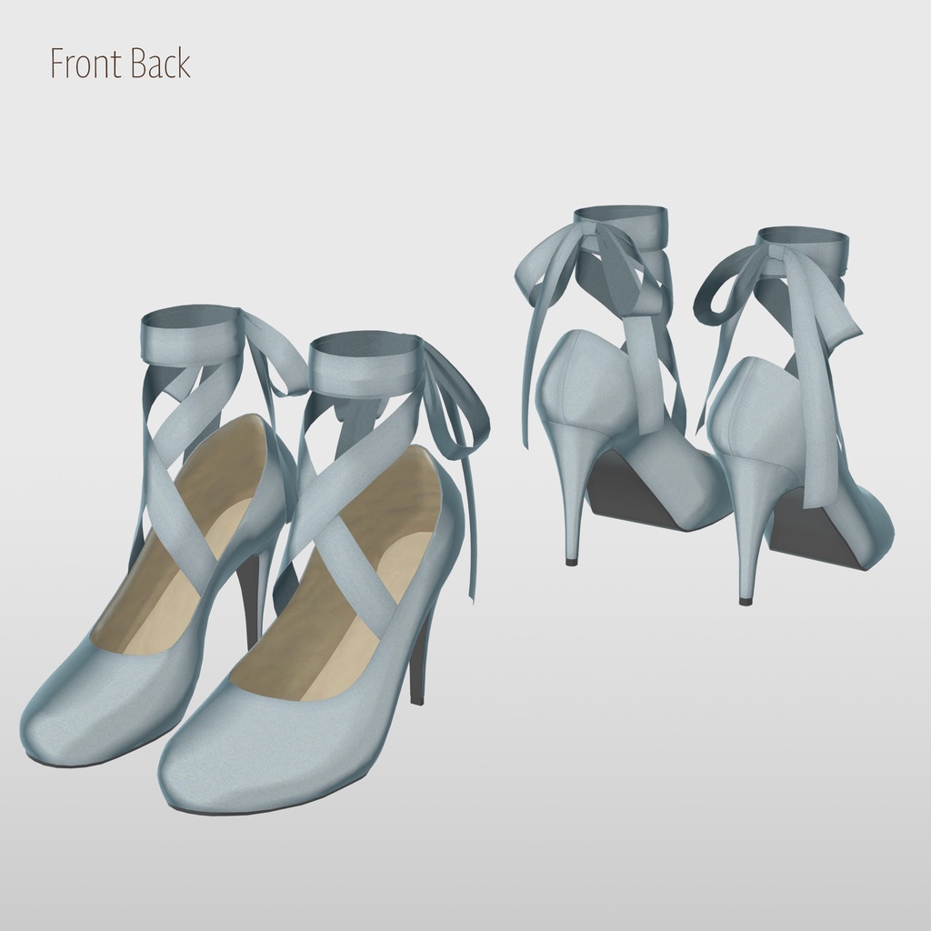 【11アバター対応】ハイヒールリボンパンプス