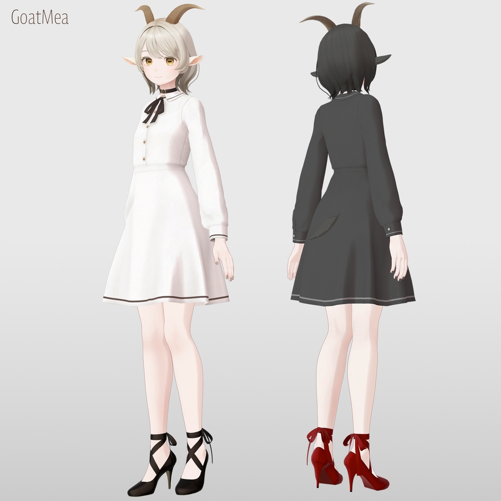 【11アバター対応】ハイヒールリボンパンプス