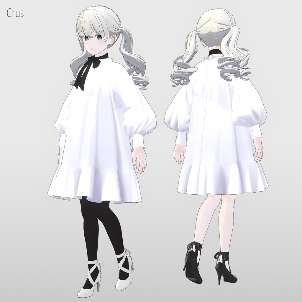 【11アバター対応】ハイヒールリボンパンプス