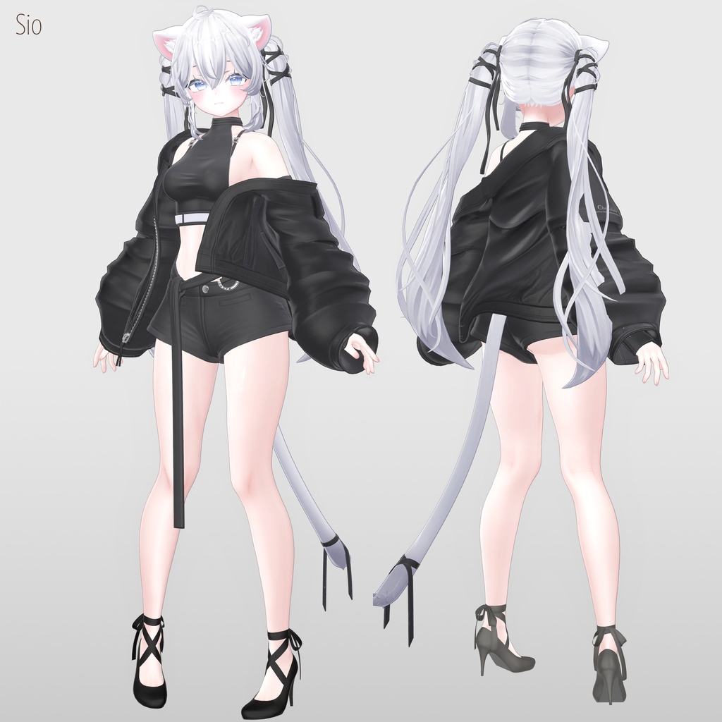 【11アバター対応】ハイヒールリボンパンプス