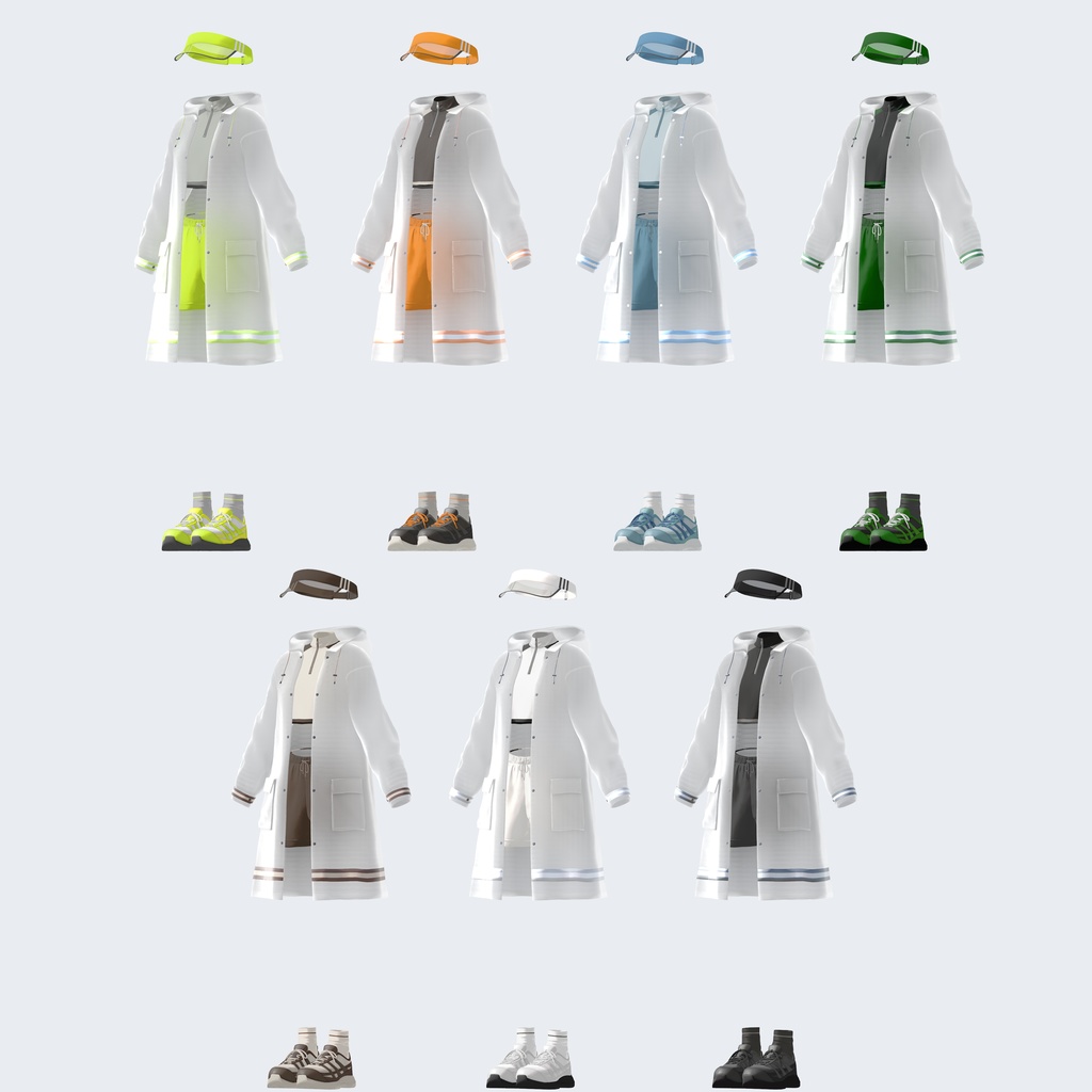 【10アバター対応】スポーツウェア, レインコート