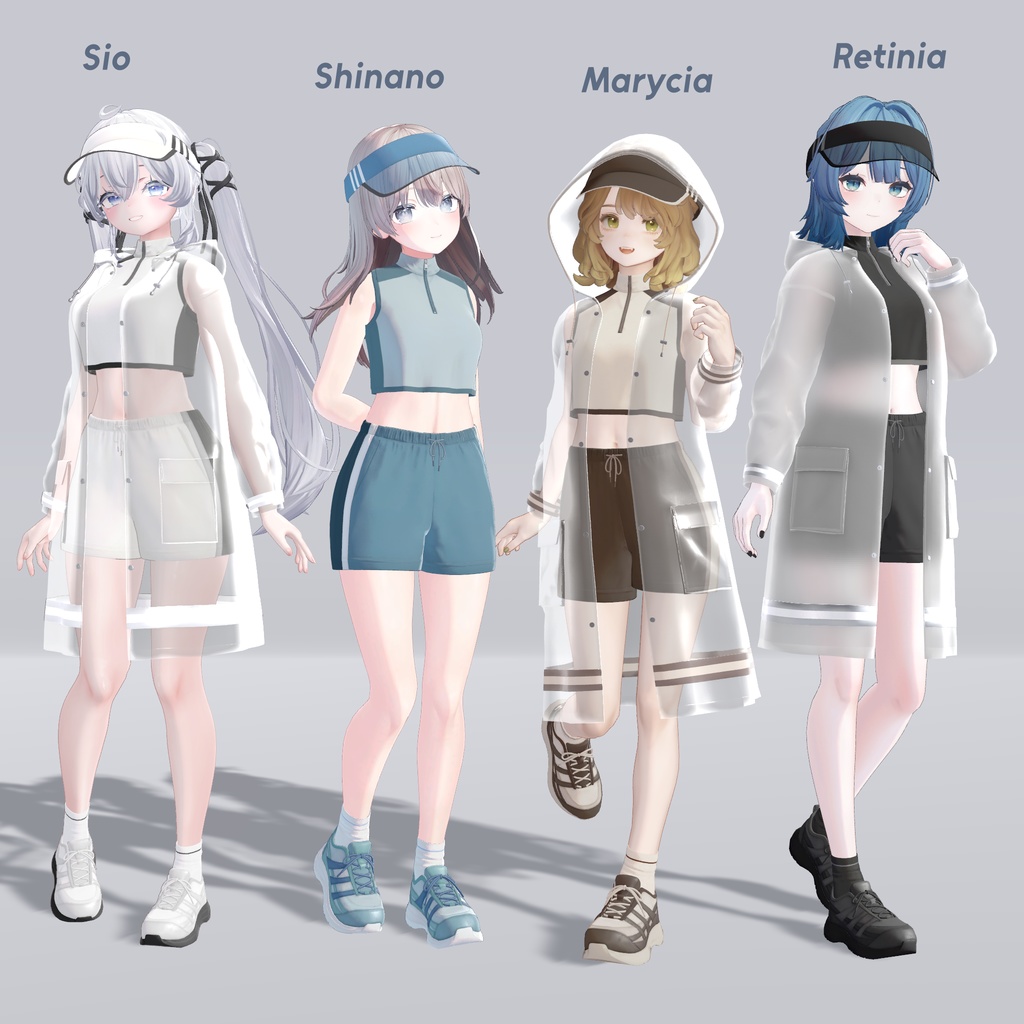 【10アバター対応】スポーツウェア, レインコート