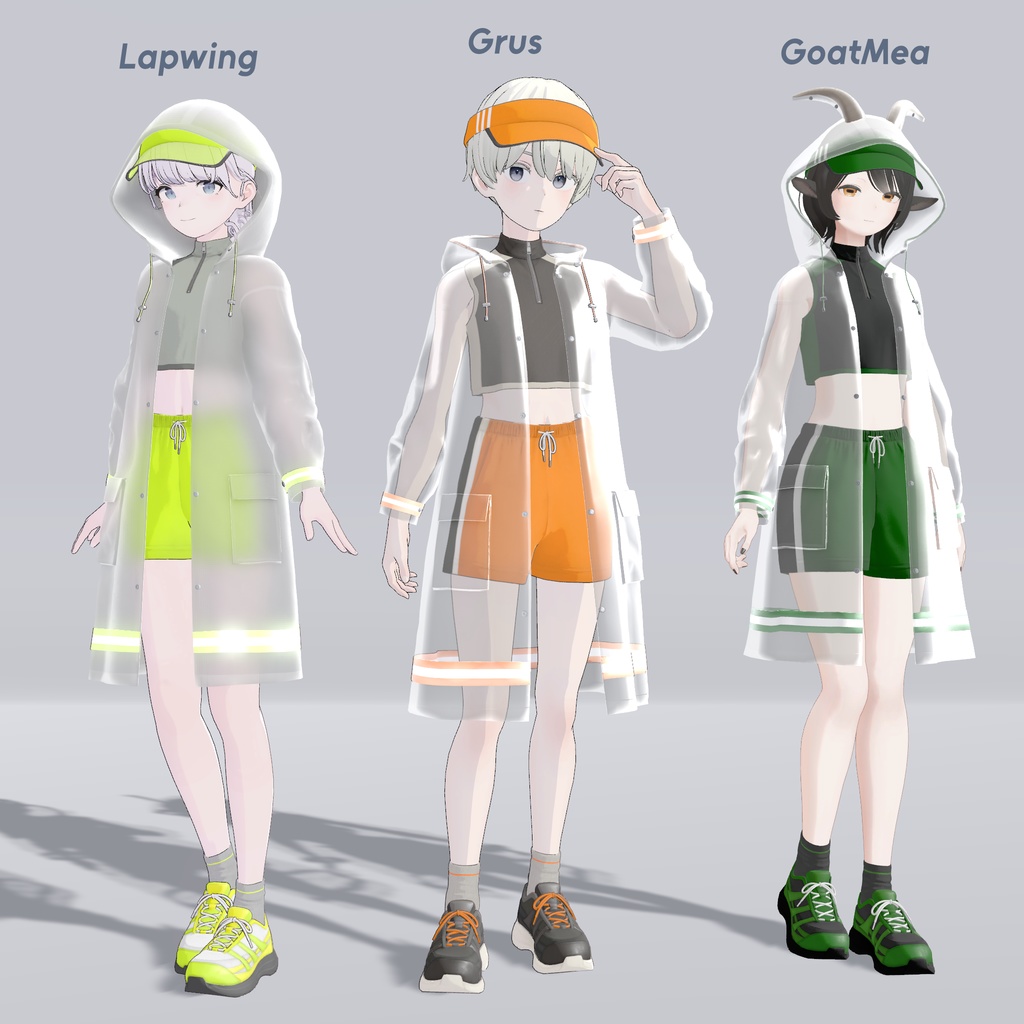 【10アバター対応】スポーツウェア, レインコート