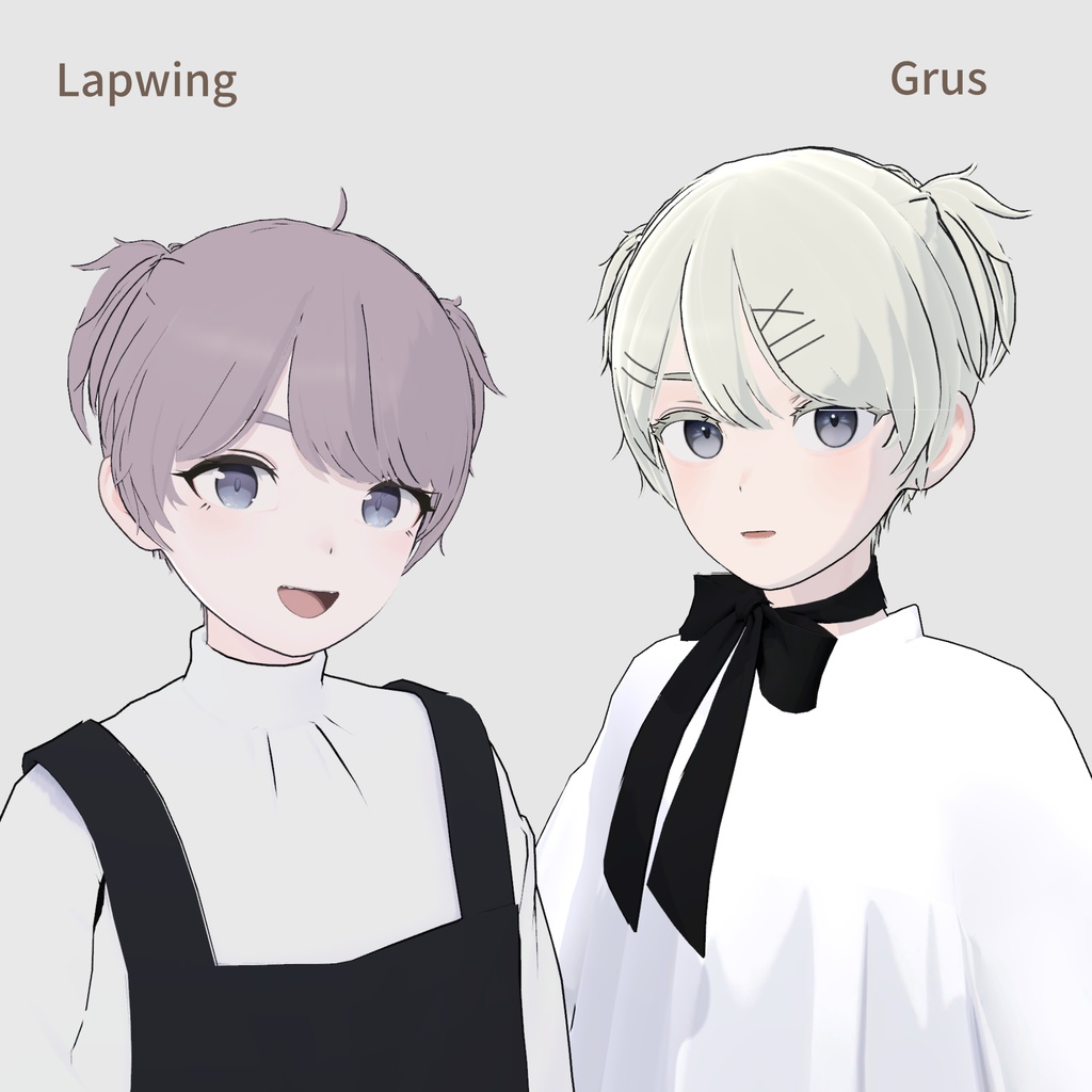 【8アバター対応】ShortHair & TwinTails