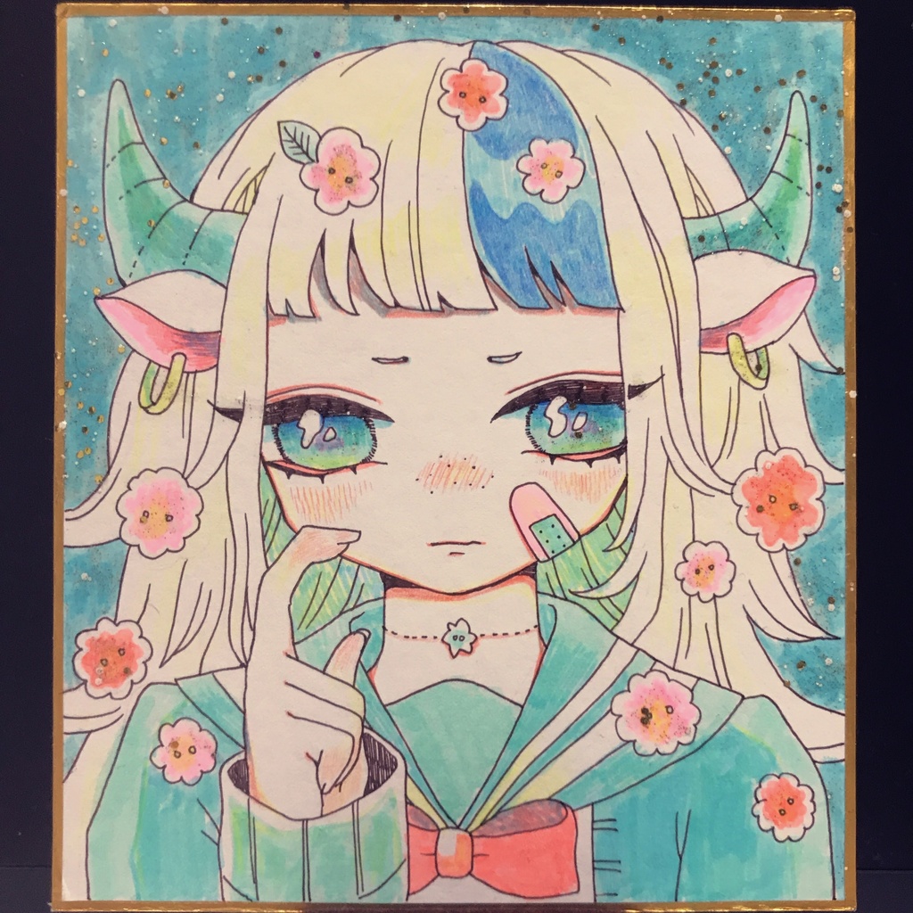 【ミニ色紙】セーラー星座女子