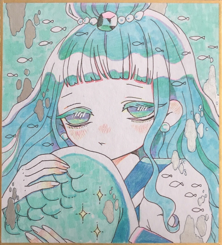 【ミニ色紙】セーラー星座女子