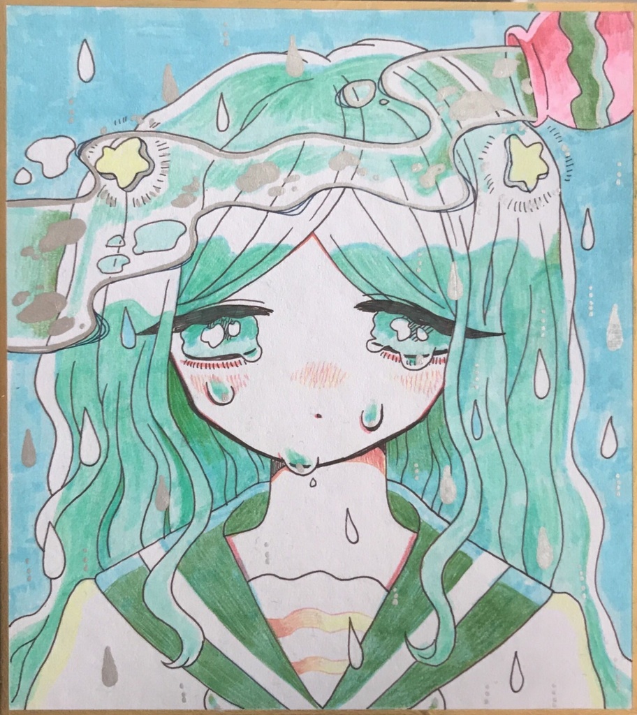 【ミニ色紙】セーラー星座女子