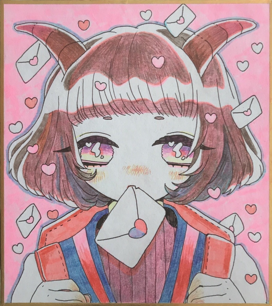 【ミニ色紙】セーラー星座女子