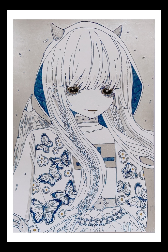 【原画】😈🦋🌸&😇🐍🌹