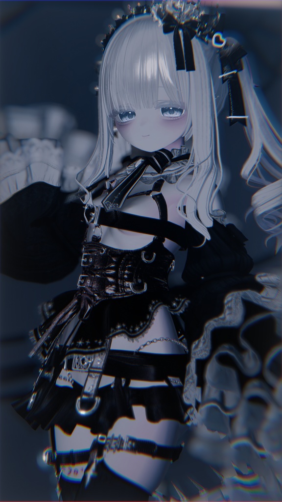 lilToon material setting -Black Rim- 黒リムマテリアル