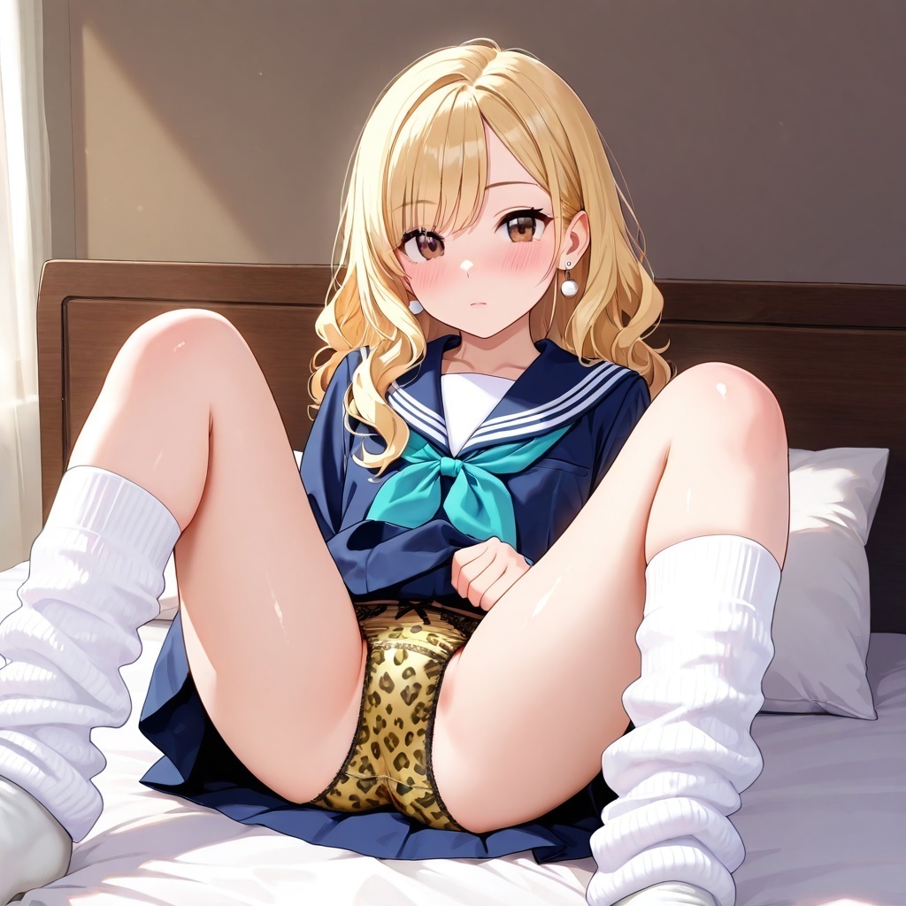 ルーズソックスJKのM字パンチラ Vol.4