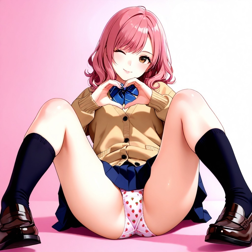 黒ハイソックスJKのM字パンチラVol.2