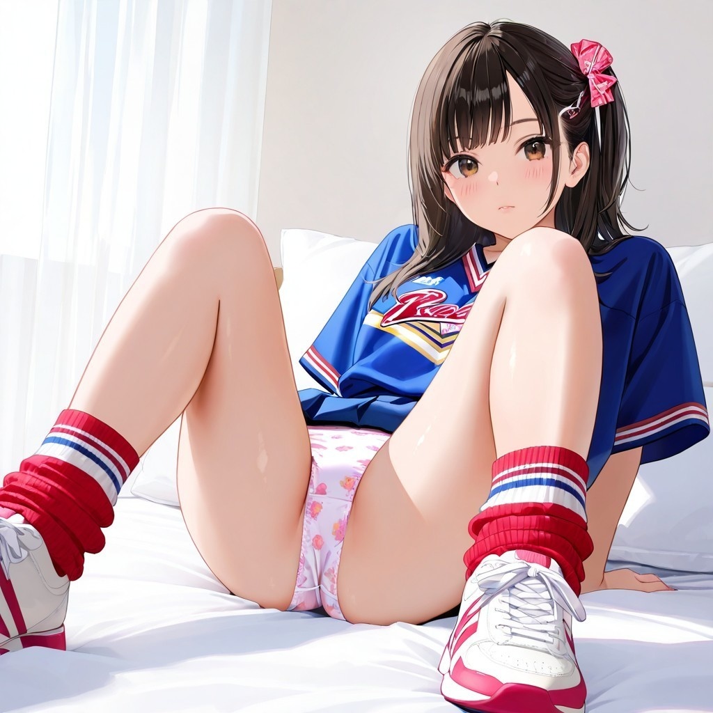 生パンチアガールのM字パンチラ Vol.2