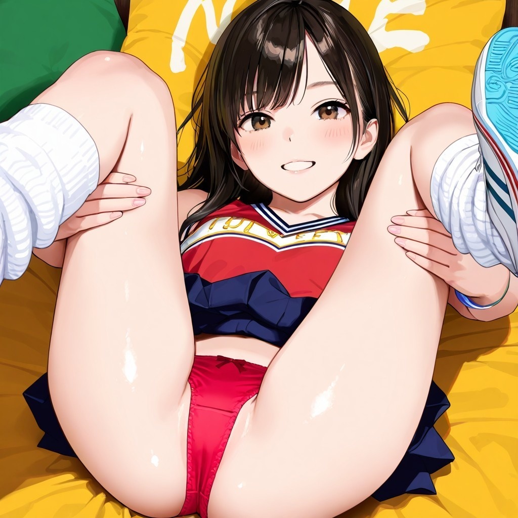 生パンチアガールのM字パンチラ Vol.2