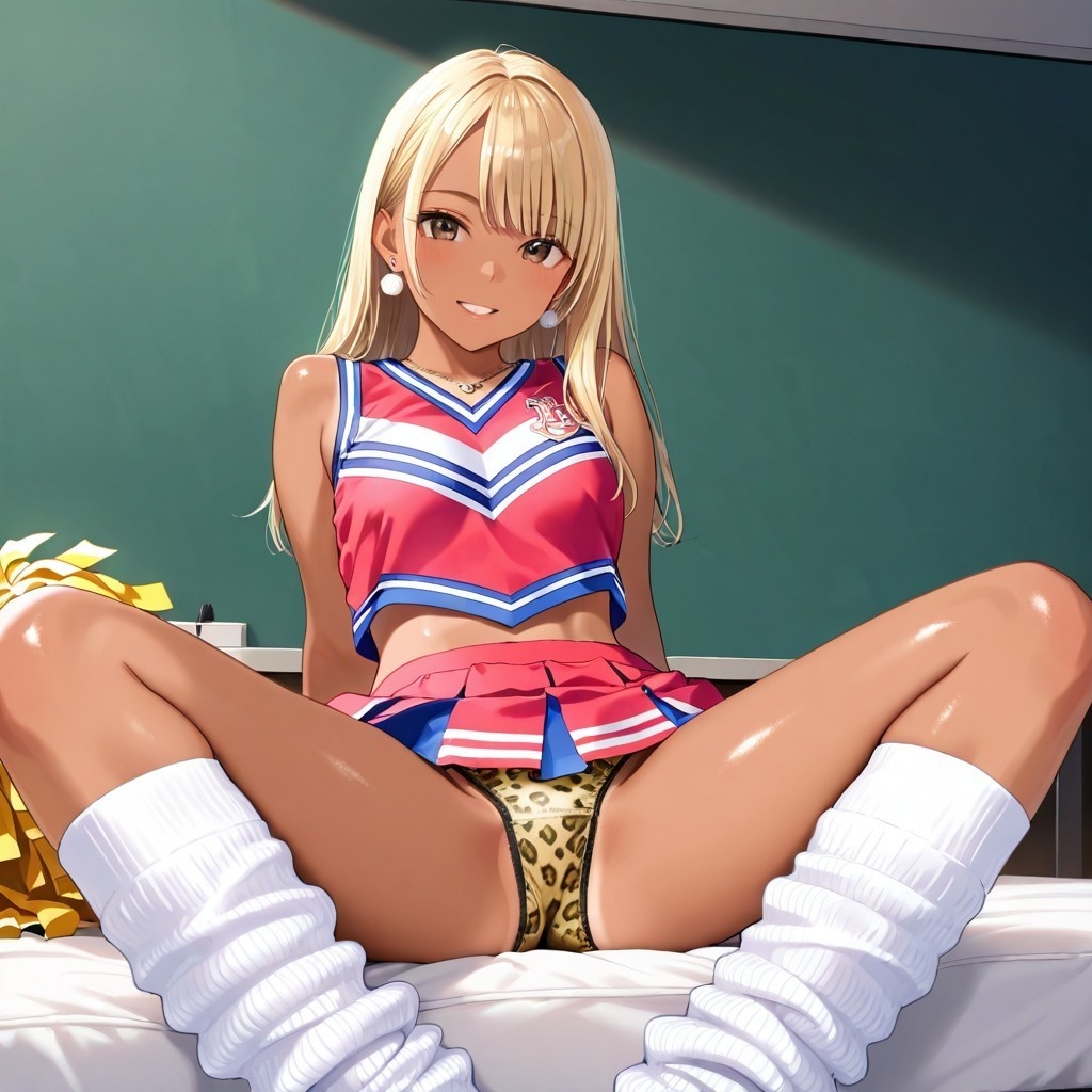 生パンチアガールのM字パンチラ Vol.2