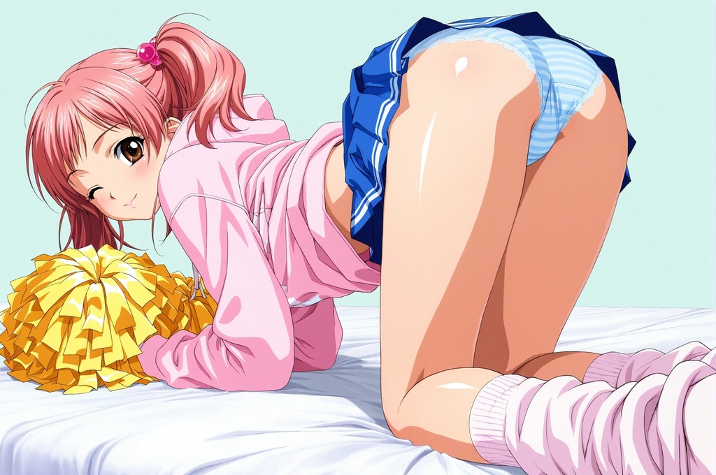 生パンチアガールの四つん這いパンチラ Vol.3