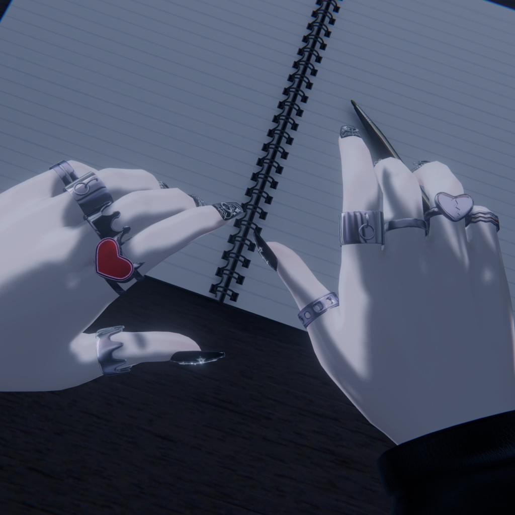 ✨セール中✨【MA対応指輪セット】『PICK ME UP』VRChat向けアクセサリー