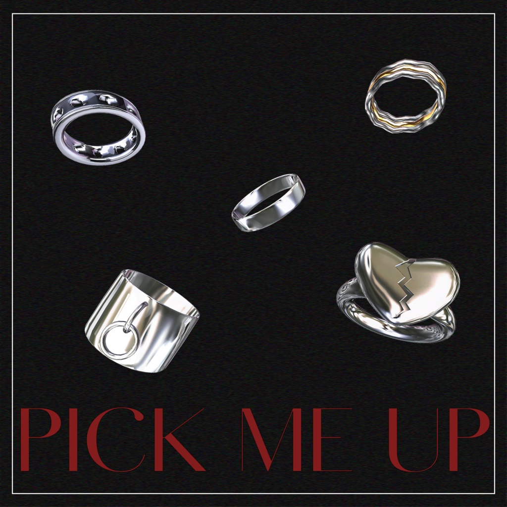✨セール中✨【MA対応指輪セット】『PICK ME UP』VRChat向けアクセサリー