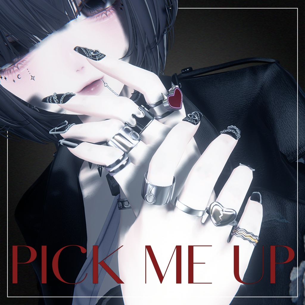 ✨セール中✨【MA対応指輪セット】『PICK ME UP』VRChat向けアクセサリー