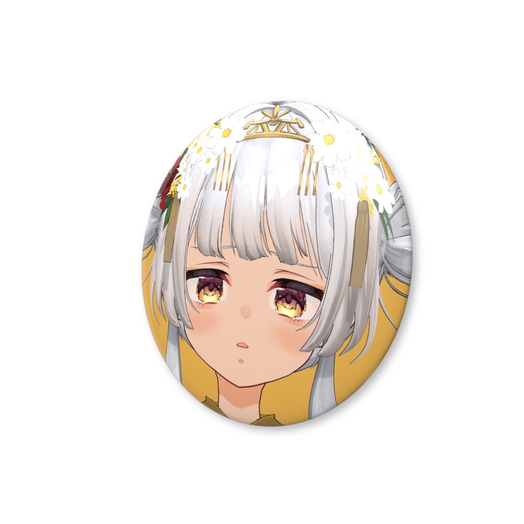 3D九重くれはの缶バッジ-sad-