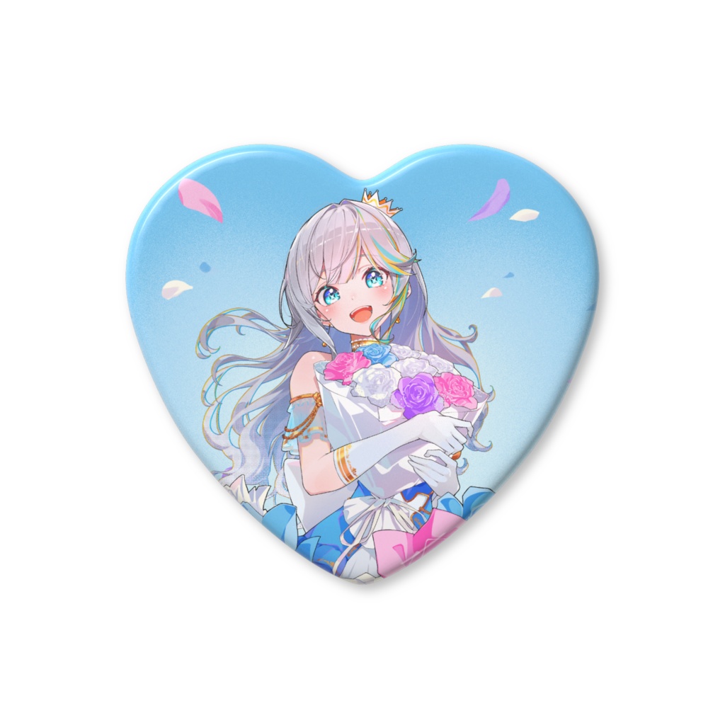 【ラティオ・ユィリス5周年記念グッズ】ハート缶バッジ2種