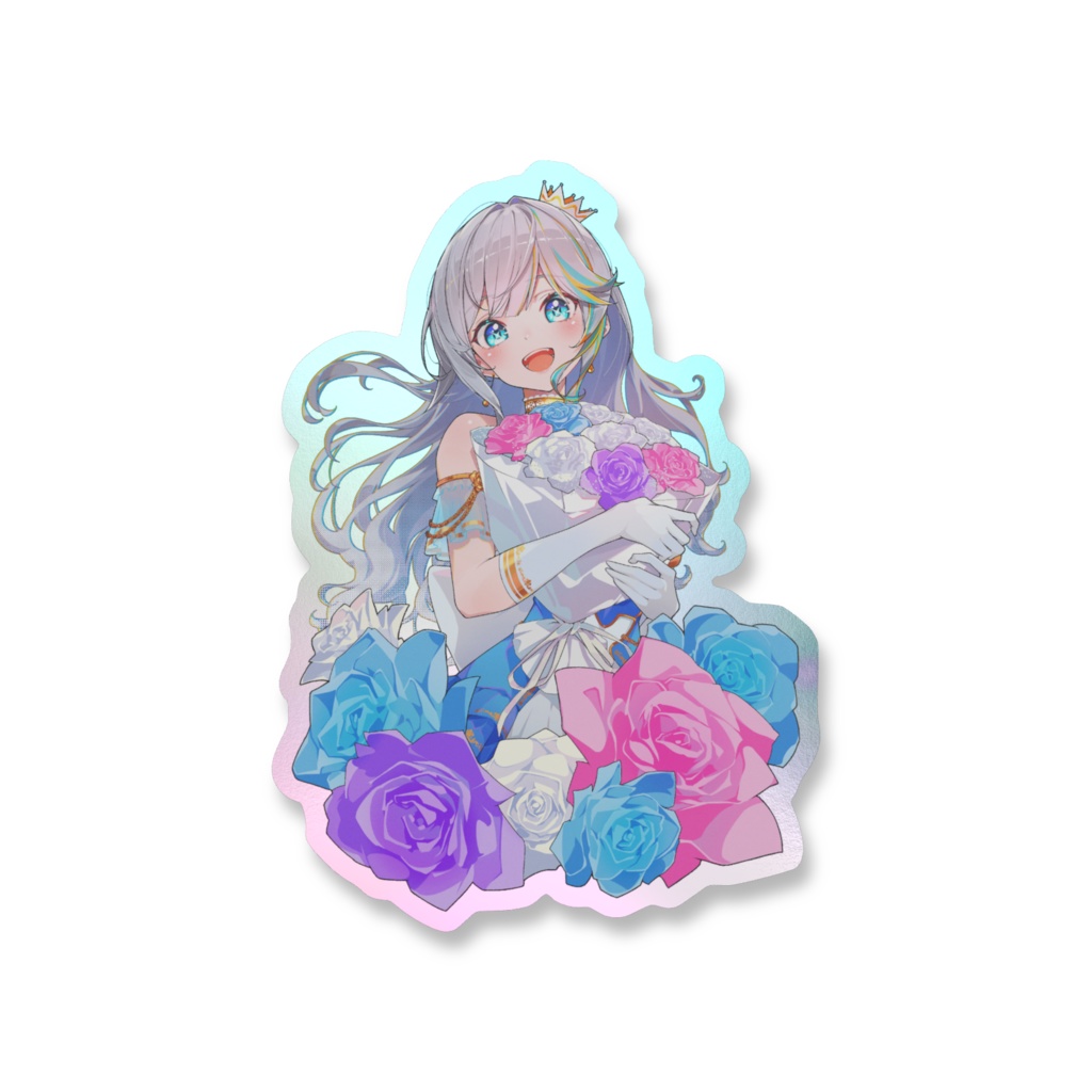 【ラティオ・ユィリス5周年記念グッズ】オーロラスマホステッカー2種