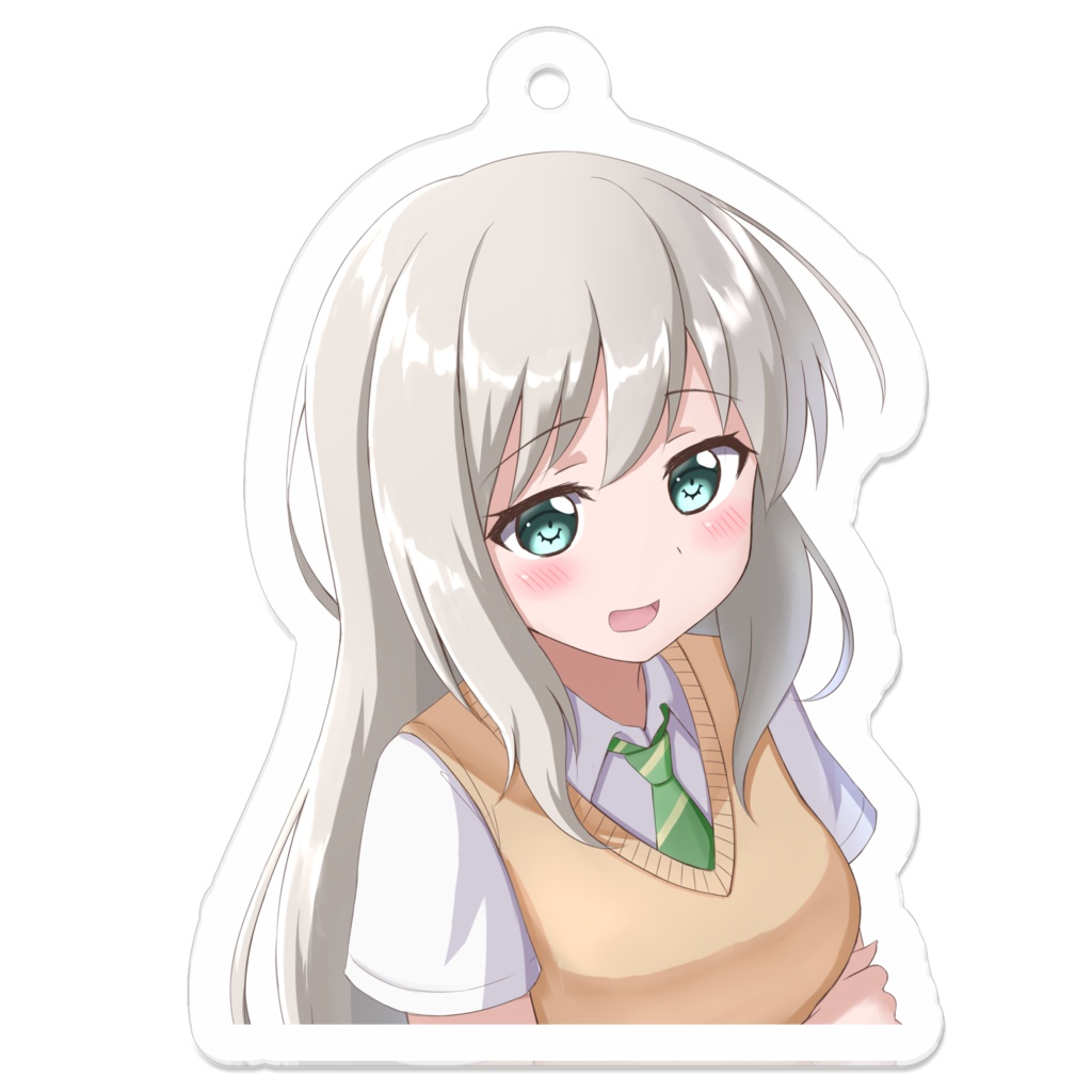 ロングヘアモカちゃんアクリルキーホルダー