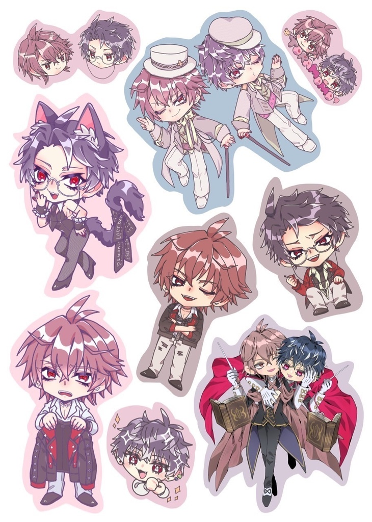T♡Mだらけのフレークシール