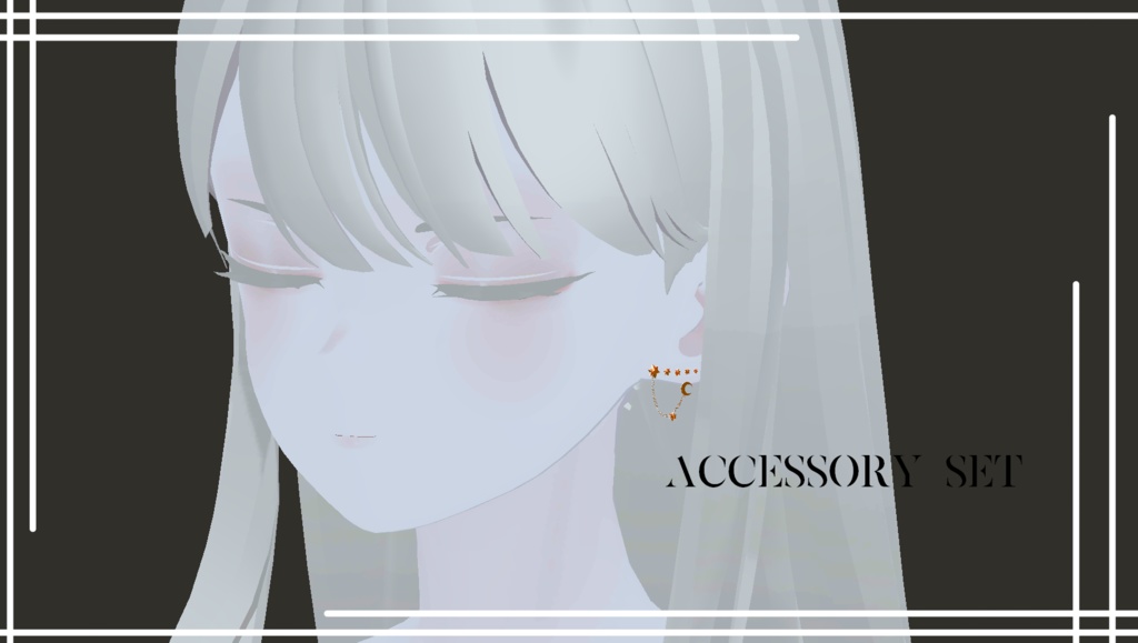 【VRChat向け3Dモデル】accessory set