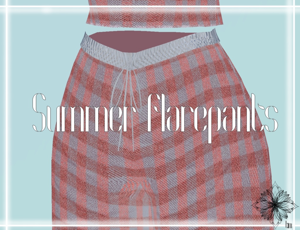 【VRChat向け3Dモデル】Summer Flarepants ~舞夜専用~