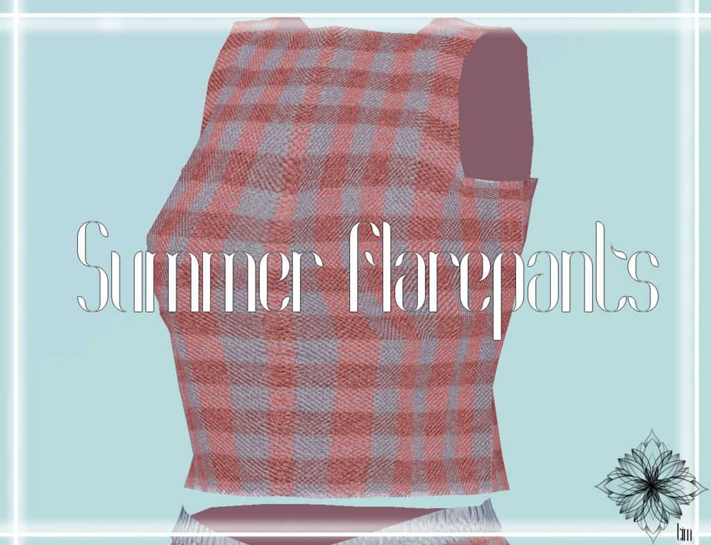 【VRChat向け3Dモデル】Summer Flarepants ~舞夜専用~